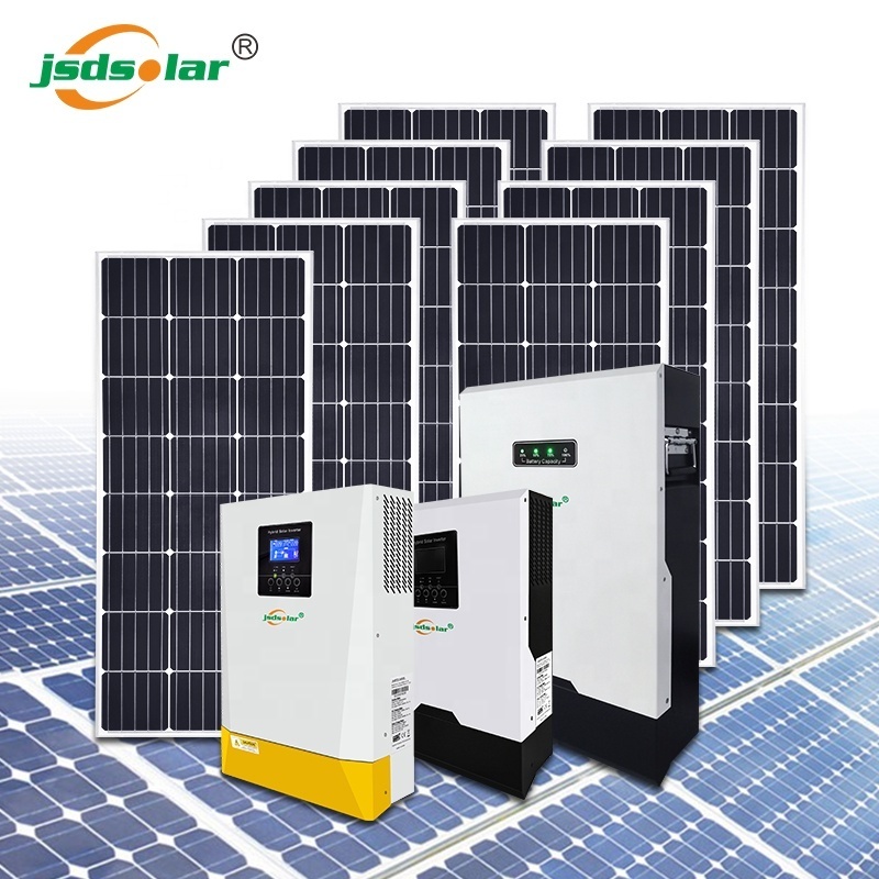 Hybrid System Solar Kit 5Kw 10Kw 12Kw 15Kw 18Kw 20Kw 25Kw 30Kw Off Grid Solar Power Energy System Storage Home Commercial