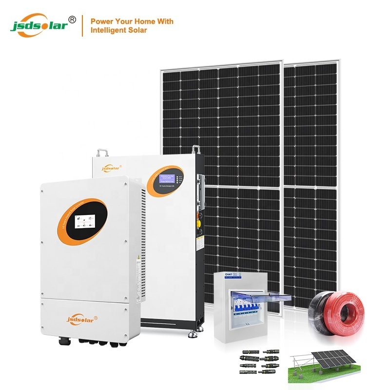 jsdsolar ip65 Complete Set Solar Panel Power System 8kW 10kW 15kW 20kW Solar Energy Residential Hybrid Off Grid Solar System