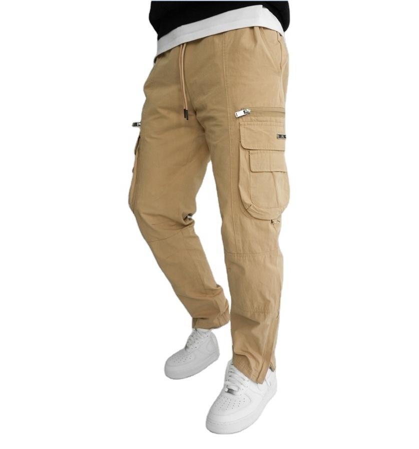 Wholesale Men Pants Autumn Multiple Pockets Trousers Hip Hop Sports Jogger Casual Men Utility Cargo Track Pants