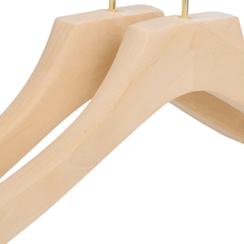 Factory wholesale high-end hangers perchas de madera wooden hanger 20 pack