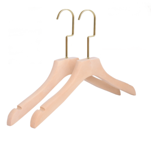 Factory wholesale high-end hangers perchas de madera wooden hanger 20 pack