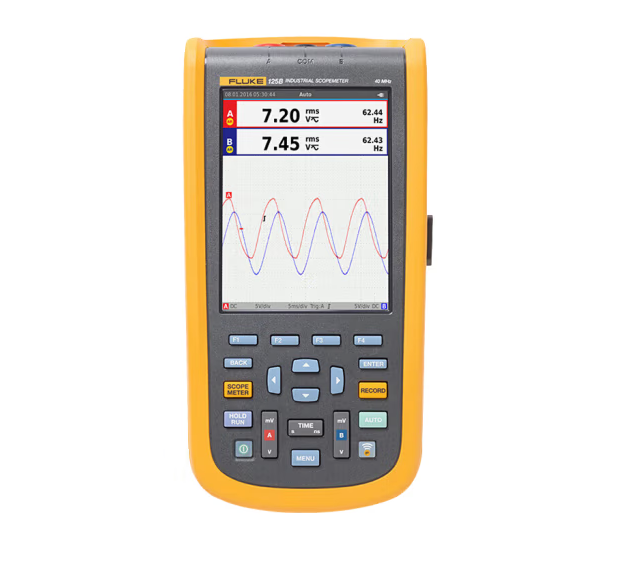 FLUKE 125B Industrial ScopeMeter handheld Oscilloscopes 40MHZ