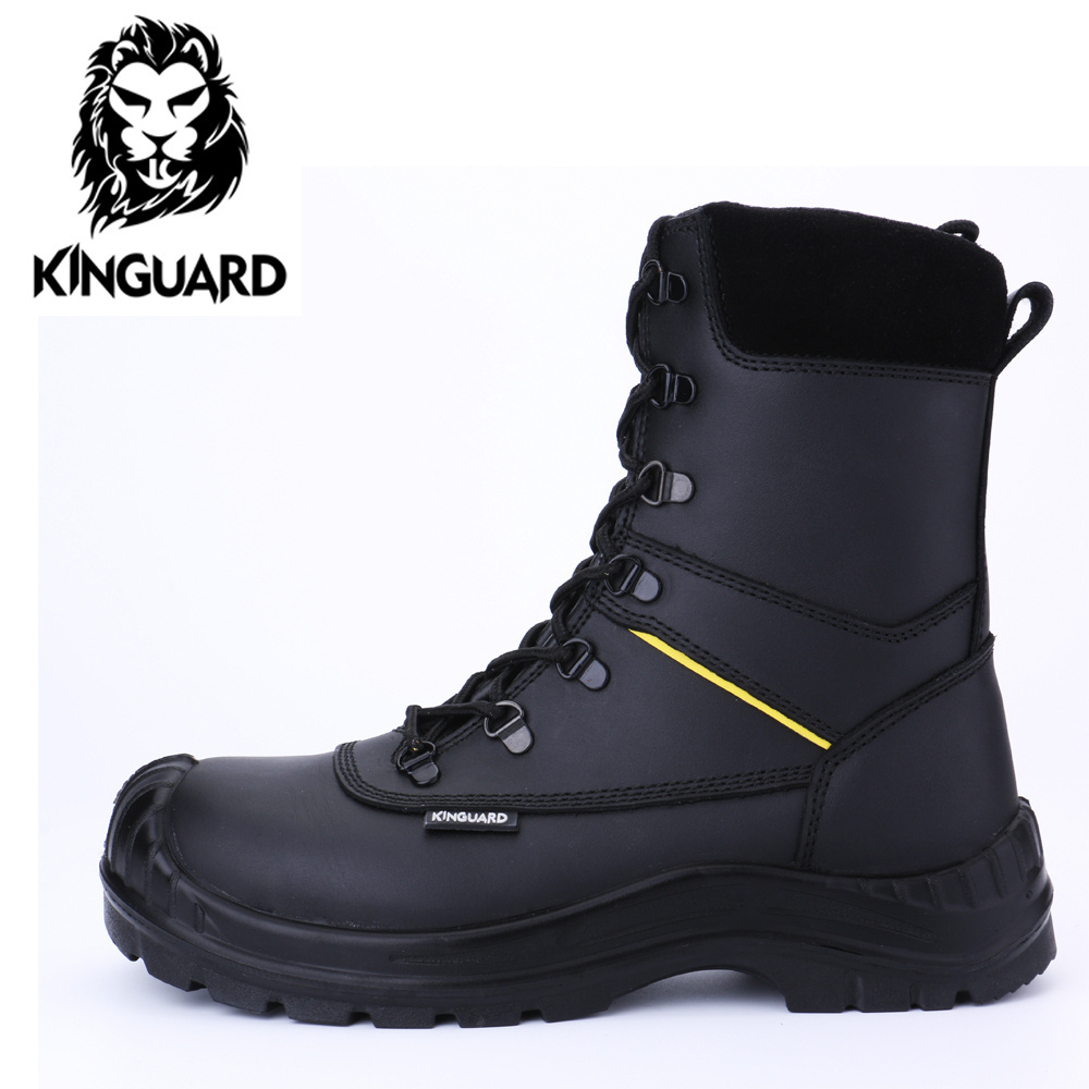 Heat resistant anti-slip composite toe  rubber safety boots work safety shoes