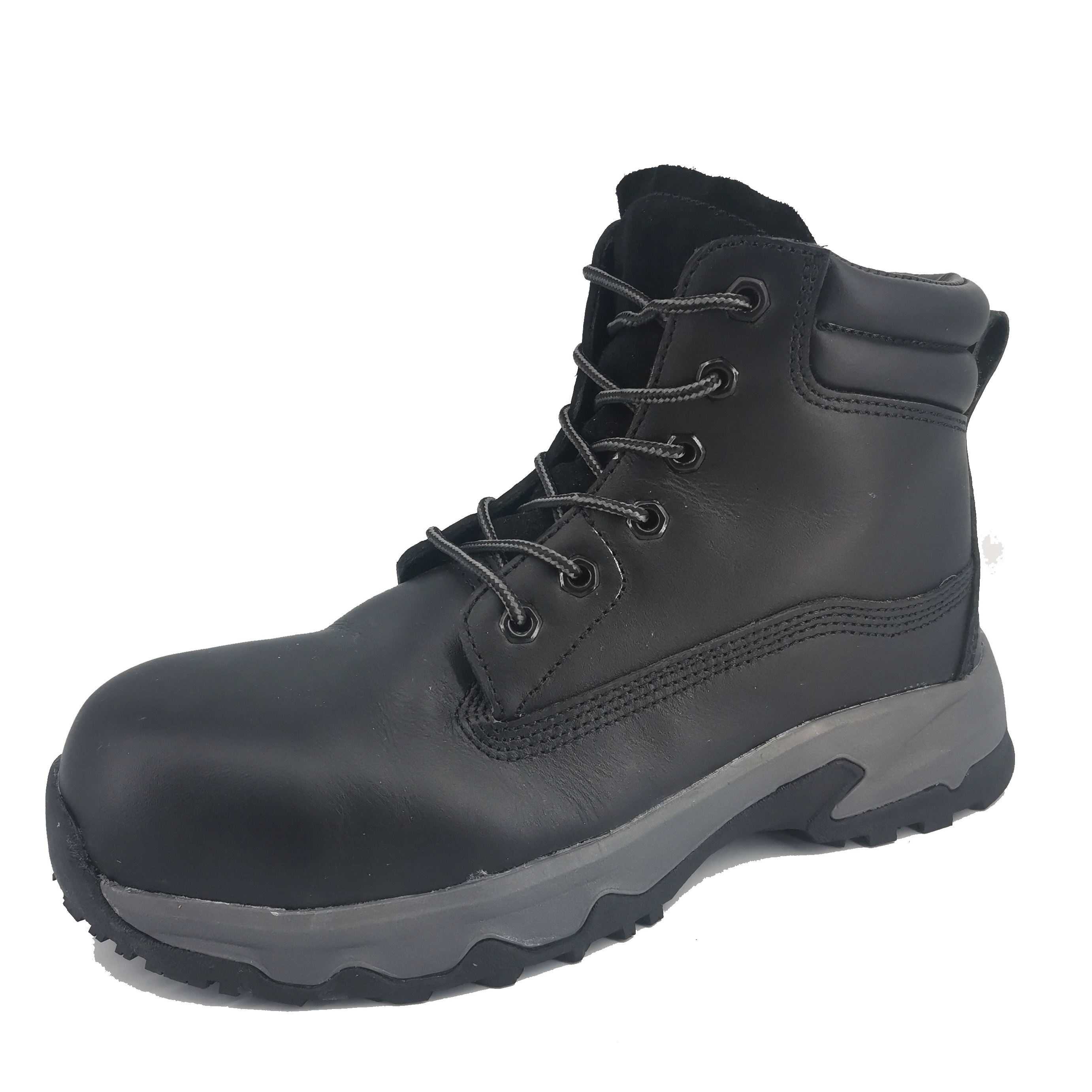 Nubuck leather Air mesh EVA/Rubber CE SBP Steel toe Safety shoes composite midsole