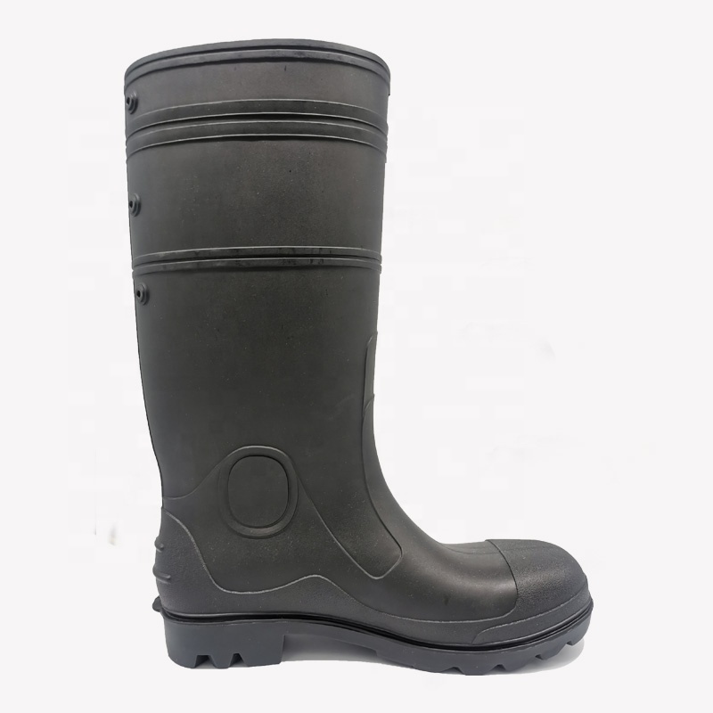 PVC safety boots industrial hospital safety man rain boots pvc