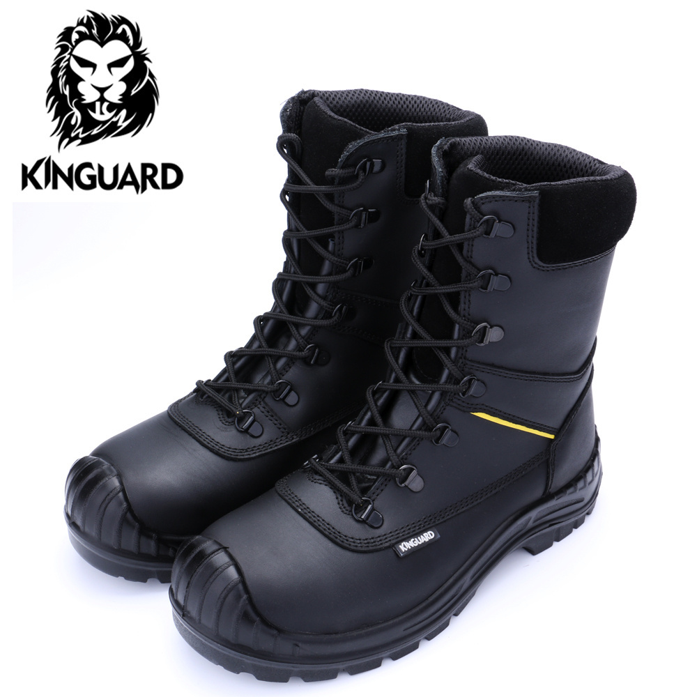 Heat resistant anti-slip composite toe  rubber safety boots work safety shoes