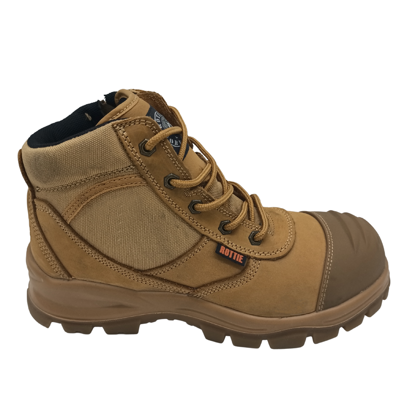 2023 Best American 6 Inch PU Steel Toe Men Industrial Working Hiking Safety Boots Shoes With Zipper