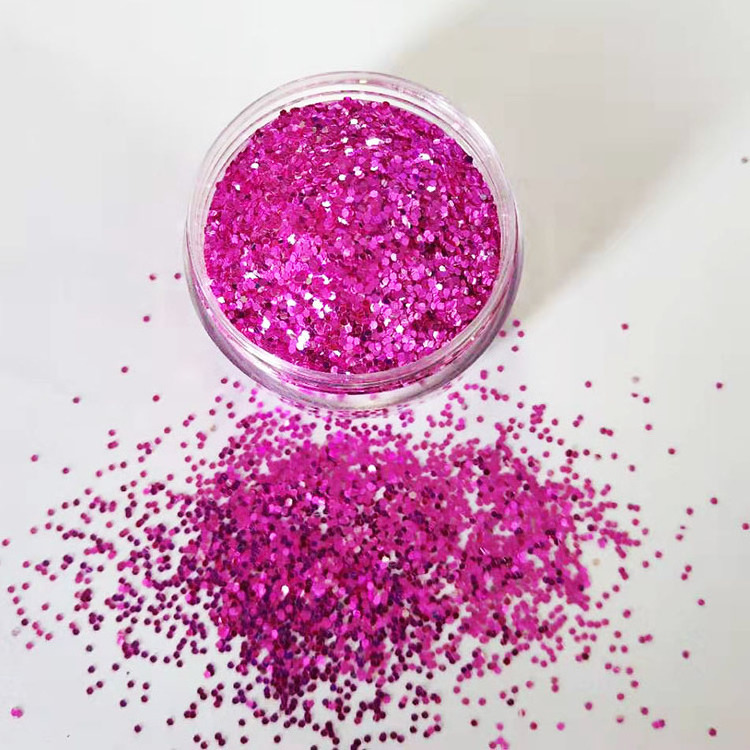 Wholesale bulk rose red chunky glitter for Nail and Christmas craft 1/128  1/64