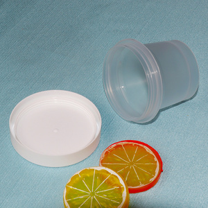 Food grade manufacturer plastic clear transparent strong material customized clear ice cream cup with lid