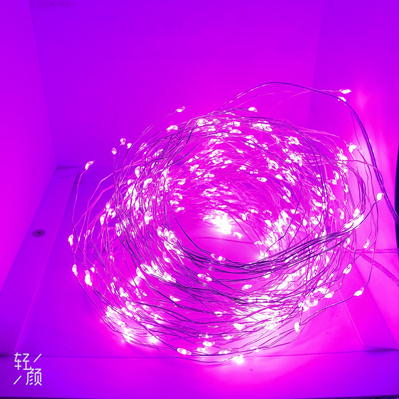 3AA battery powered 5m 50 leds copper wire string light led copper wire string lights for christmas tree light holiday wedding