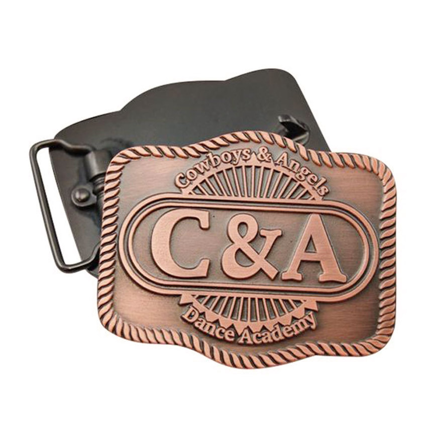 manufacturer metal brass custom logo stainless steel belt buckle