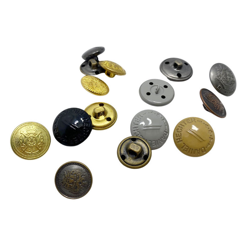 Custom Fashion Branded Logo Jean Buttons Kit Anchor Metal Tack Button