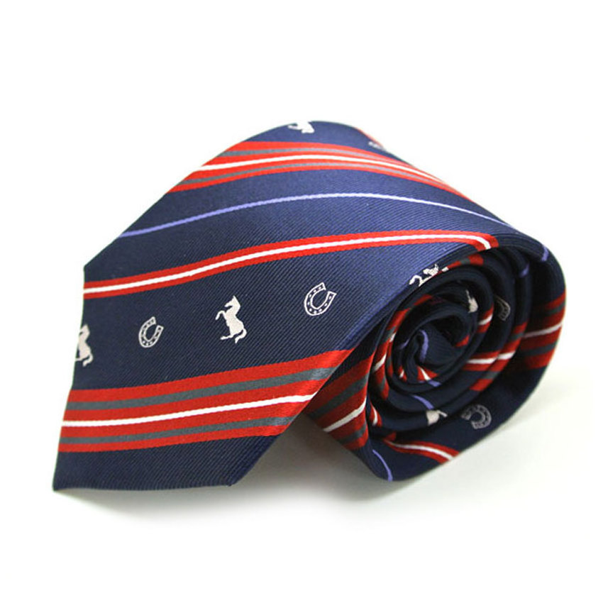 manufacturer custom logo branded necktie polyester embroidered neck ties for men