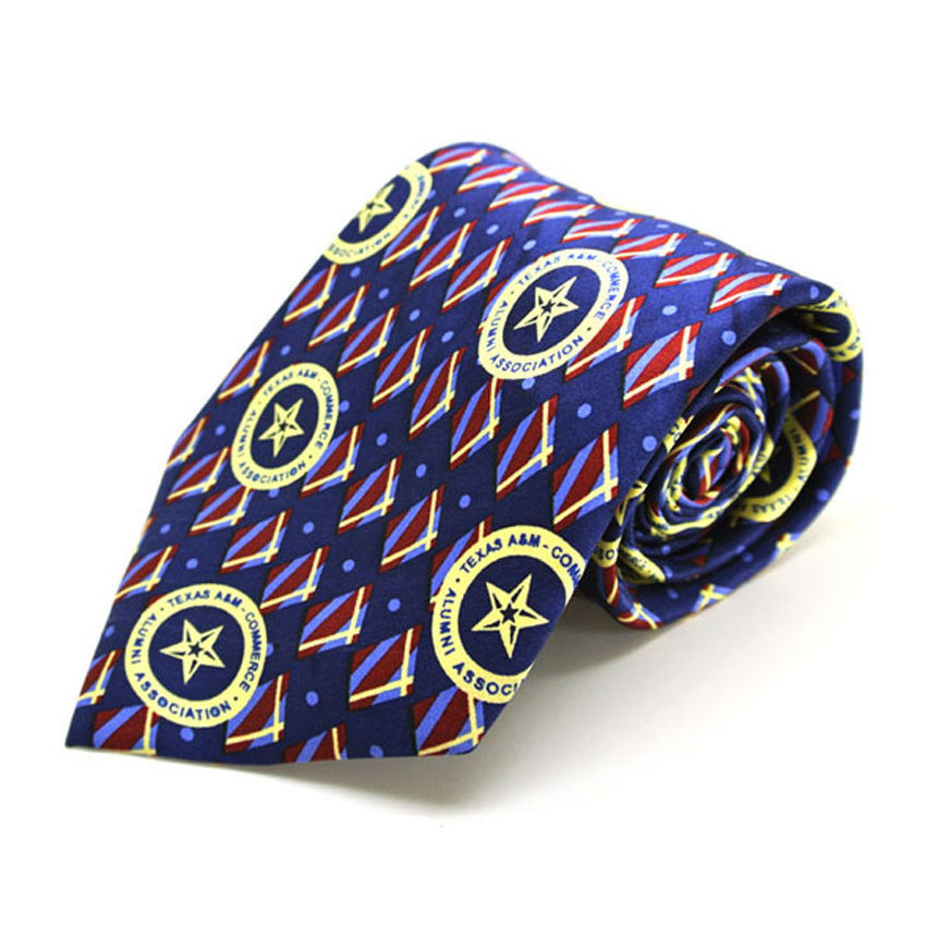 manufacturer custom logo branded necktie polyester embroidered neck ties for men