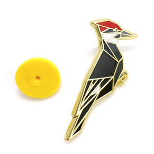 OEM metal factory custom enamel bird badge gifts dongguan lapel pin