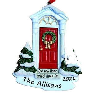 NAME PERSONALIZED Christmas ORNAMENT 2022 Red Door New Home First Apartment