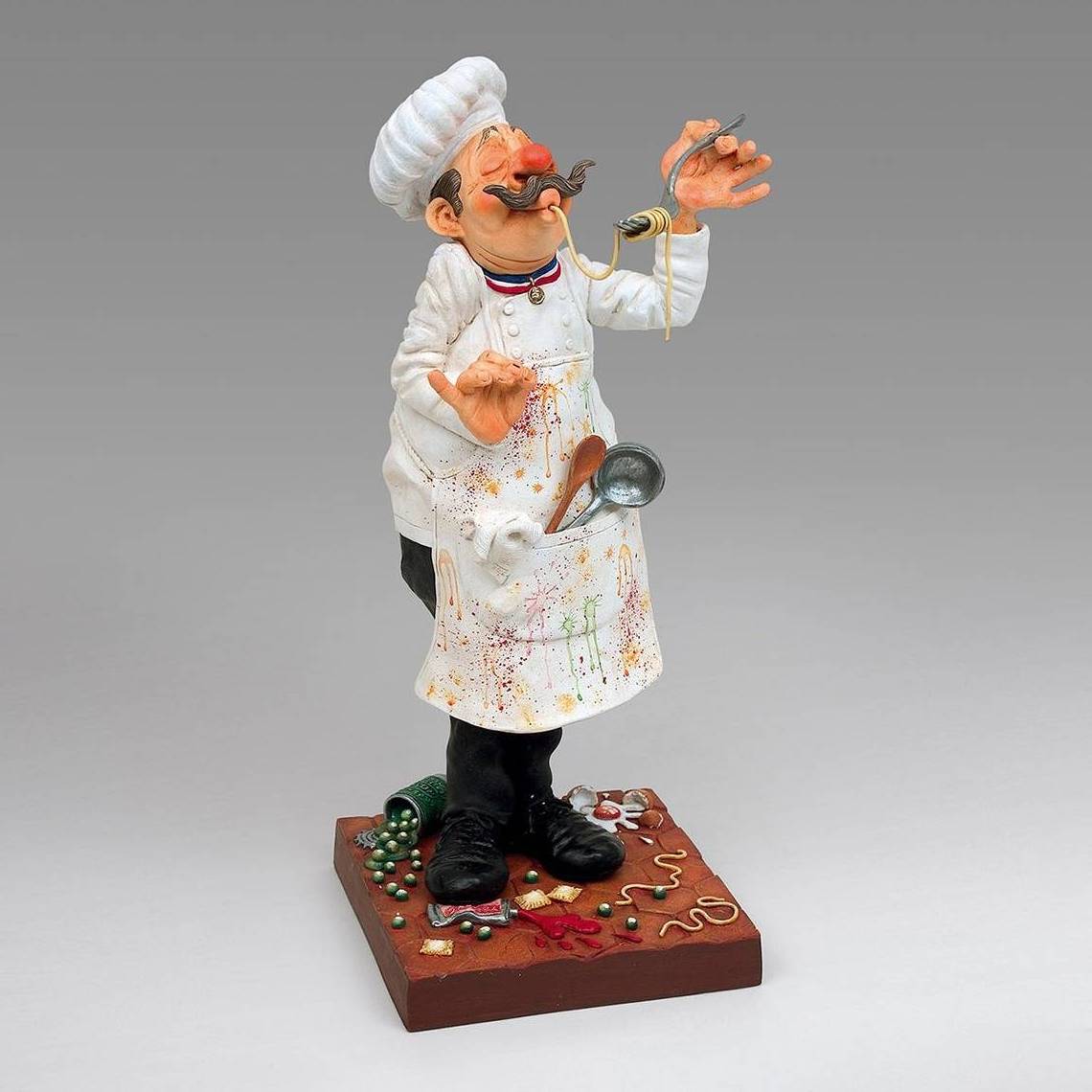 Resin Chef Figurine Statue Chef Decor For Kitchen Ornament  Window Art Restaurant Decor