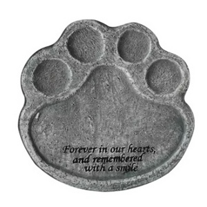 Garden Lawn Paw Shape Patio Gift Pet Supply Tombstone Backyard Resin Ornament Grave Home Memorial Stone