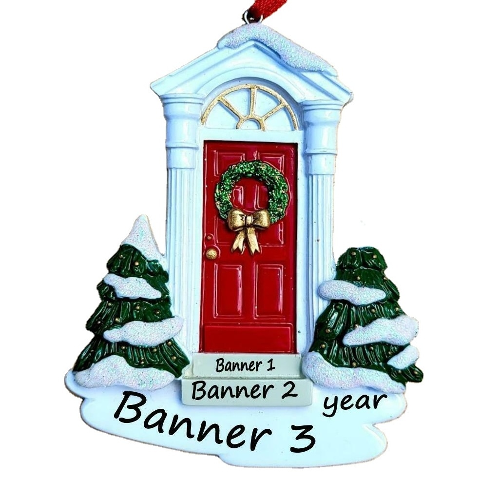 NAME PERSONALIZED Christmas ORNAMENT 2022 Red Door New Home First Apartment