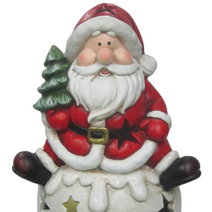 Creative resin figurines Santa Snowball sculpture Home Decoration Christmas Gifts