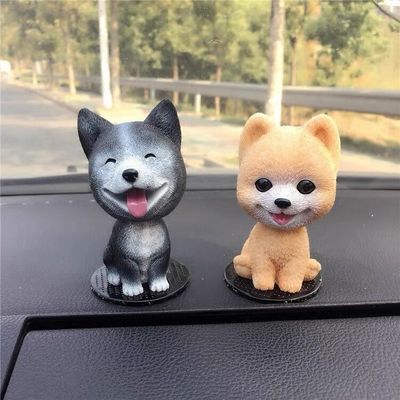 Resin Bobblehead auto Ornament Shaking Head Nodding Resin Dog Decoration Car Dashboard Mini Bobble-Head Toys for Car Decoration