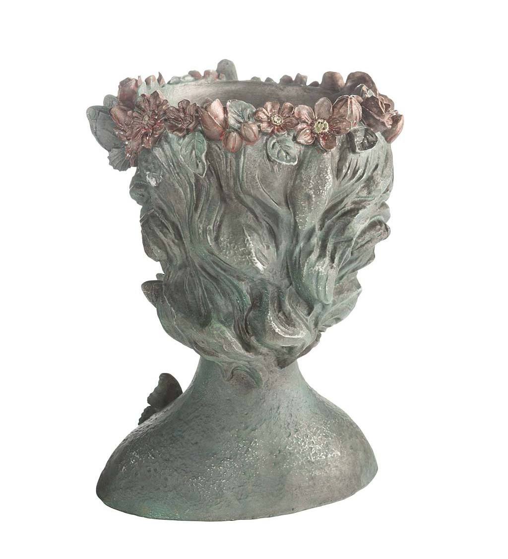 Custom Resin Butterfly Queen Sculptural Flower Pots Big Planters Face Flower Pots & Planters for Garden Decoration