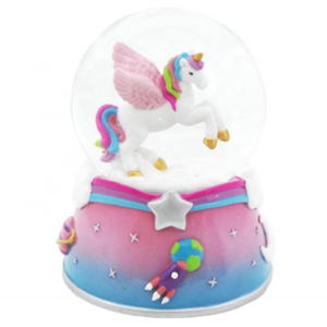 Custom Resin Unicorn Snow Globe , a wonderful gift for Christmas Birthday, House Decoration High quality