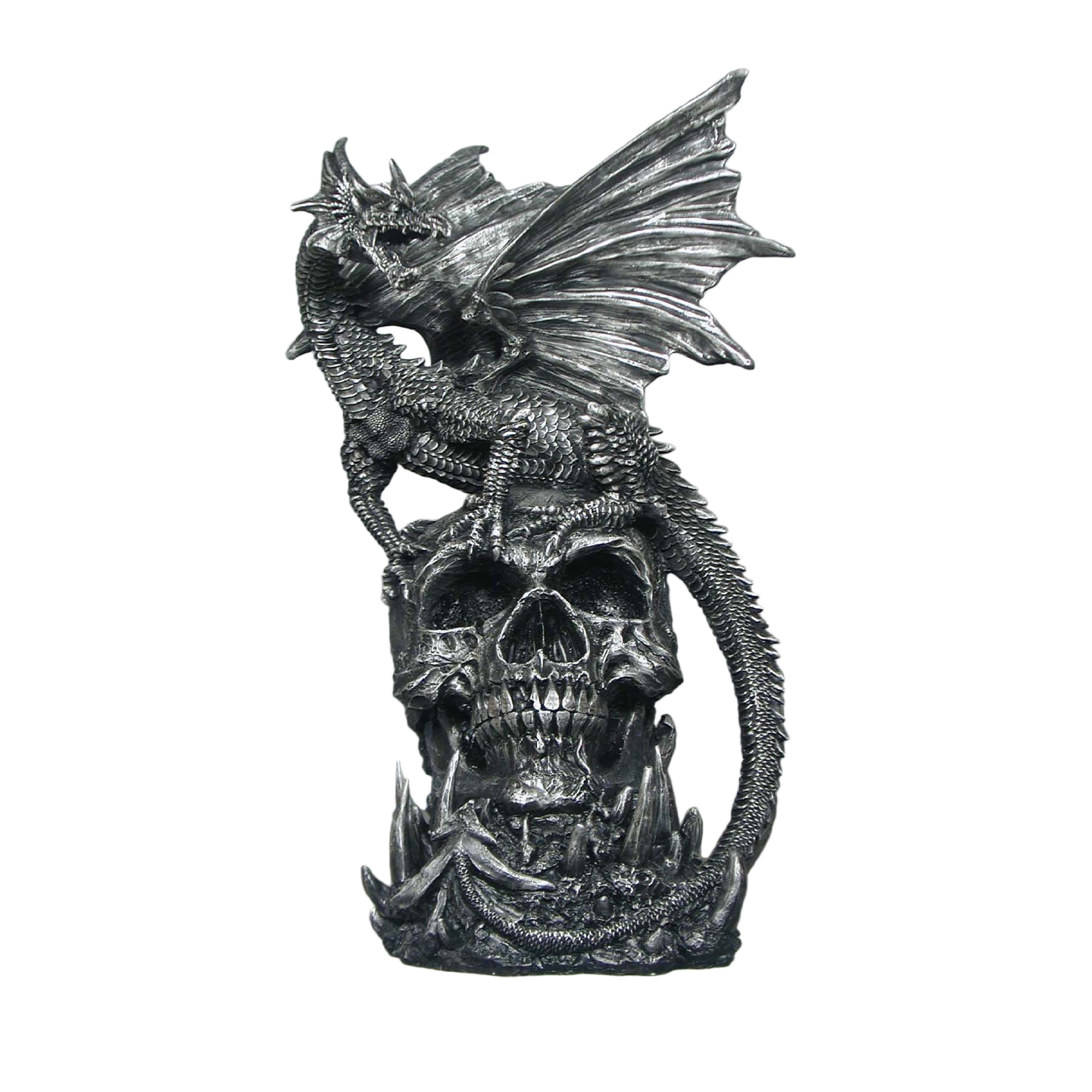 Customized Wholesale Resin Dinosaur Creative Gothic Diablo Series Black Big Skulls Family Desktop Ornament