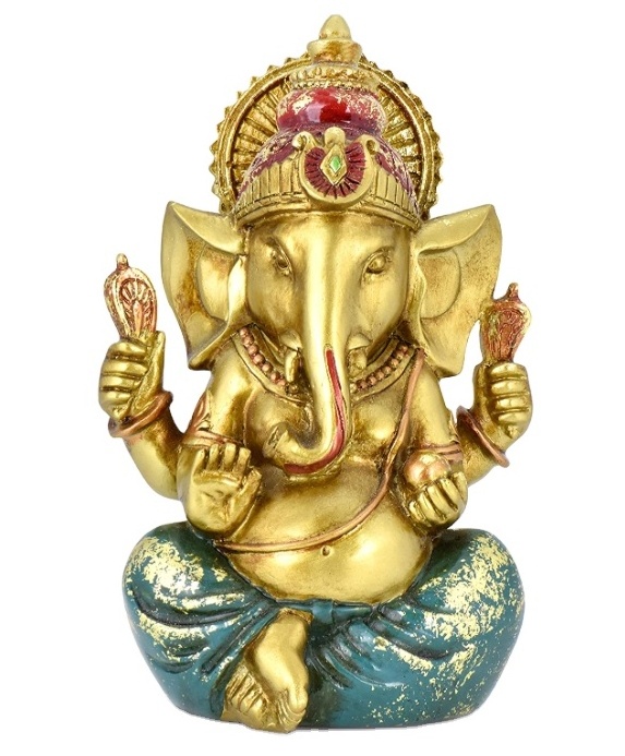 Religion Decoration Hot Sale Hindu Gods and Vacuum Plating India Ganesha Idol