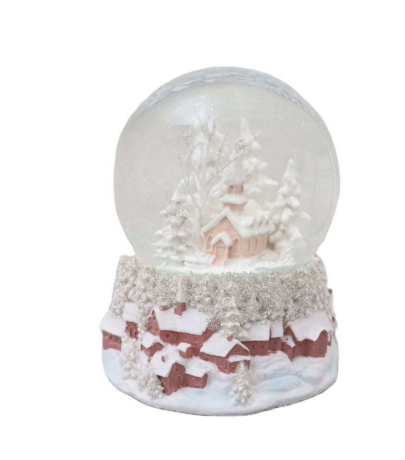 2022 Christmas Snow Globes Sparkly Glitter Snow Globe Lantern With Musics For Christmas Decorations And Snow Globe Collection