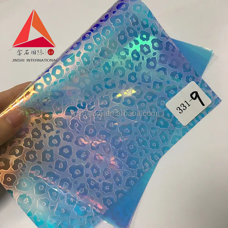 JINSHI High Quality wholesale crystal soft 0.3mm holographic plastic pvc clear vinyl sewable pvc film