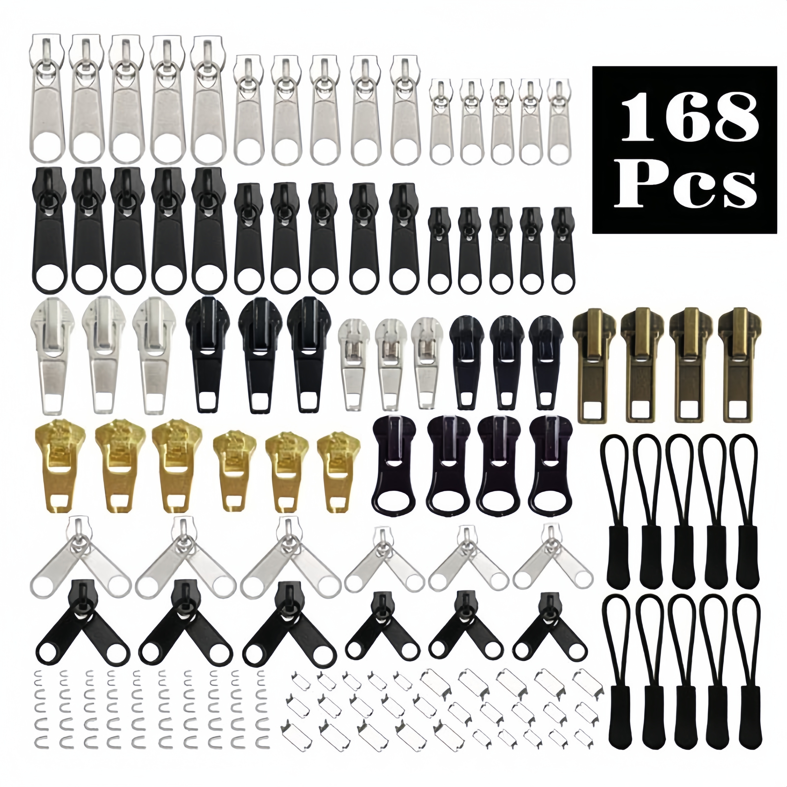 Wholesale 85 Pieces Zipper Repair Kit Zipper Replacement Zipper Pull Rescue Kit with Pliers Tool and Zip Extension Puller