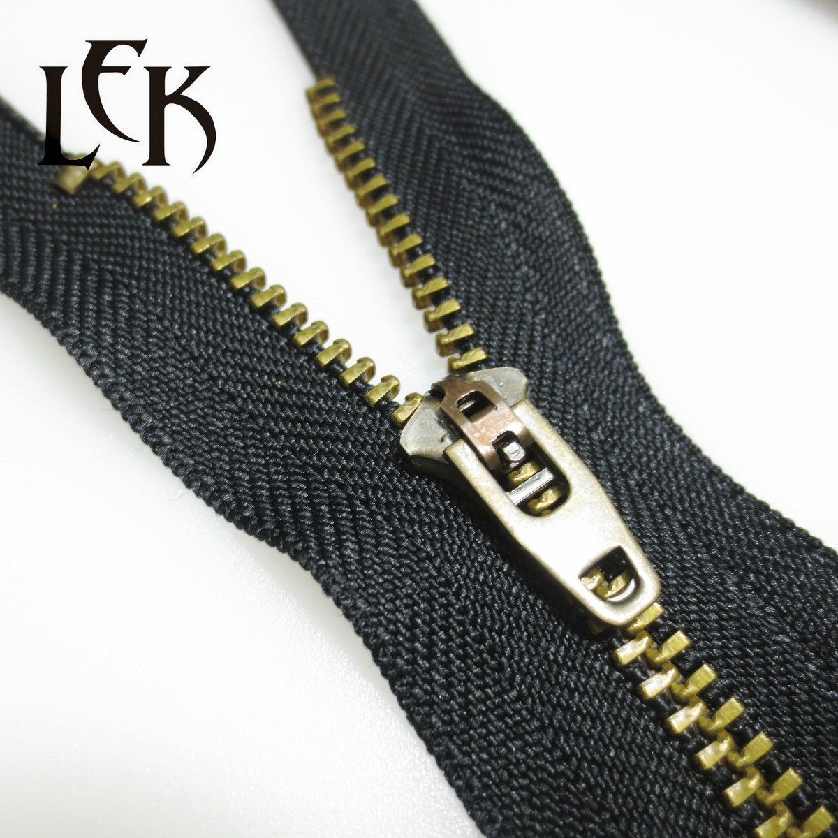 Wholesale luxury brand LEK zipper close end antique silver antique brass zippers n3 n4 n5 clothing magnetic yg zipper for jeans