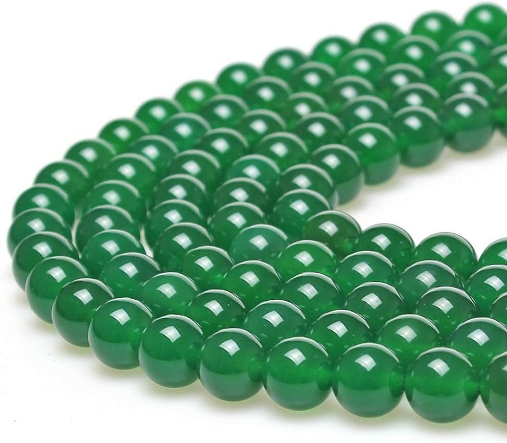 Wholesale Natural Stone Beads Green Agate Round Loose Beads 6mm 8mm 10mm Carnelian Beads For Jewelry