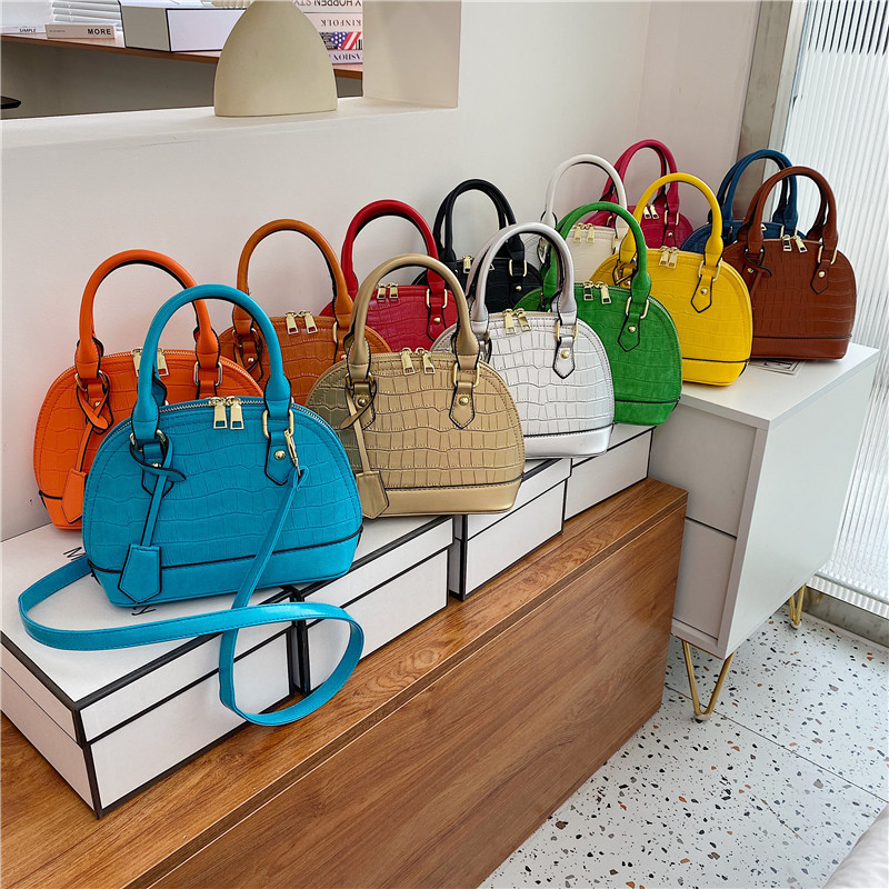 Factory Wholesale Handbags 2022 Fashion Lady PU Leather Bags Candy Color Crossbody Ladies Design Purses For Woman