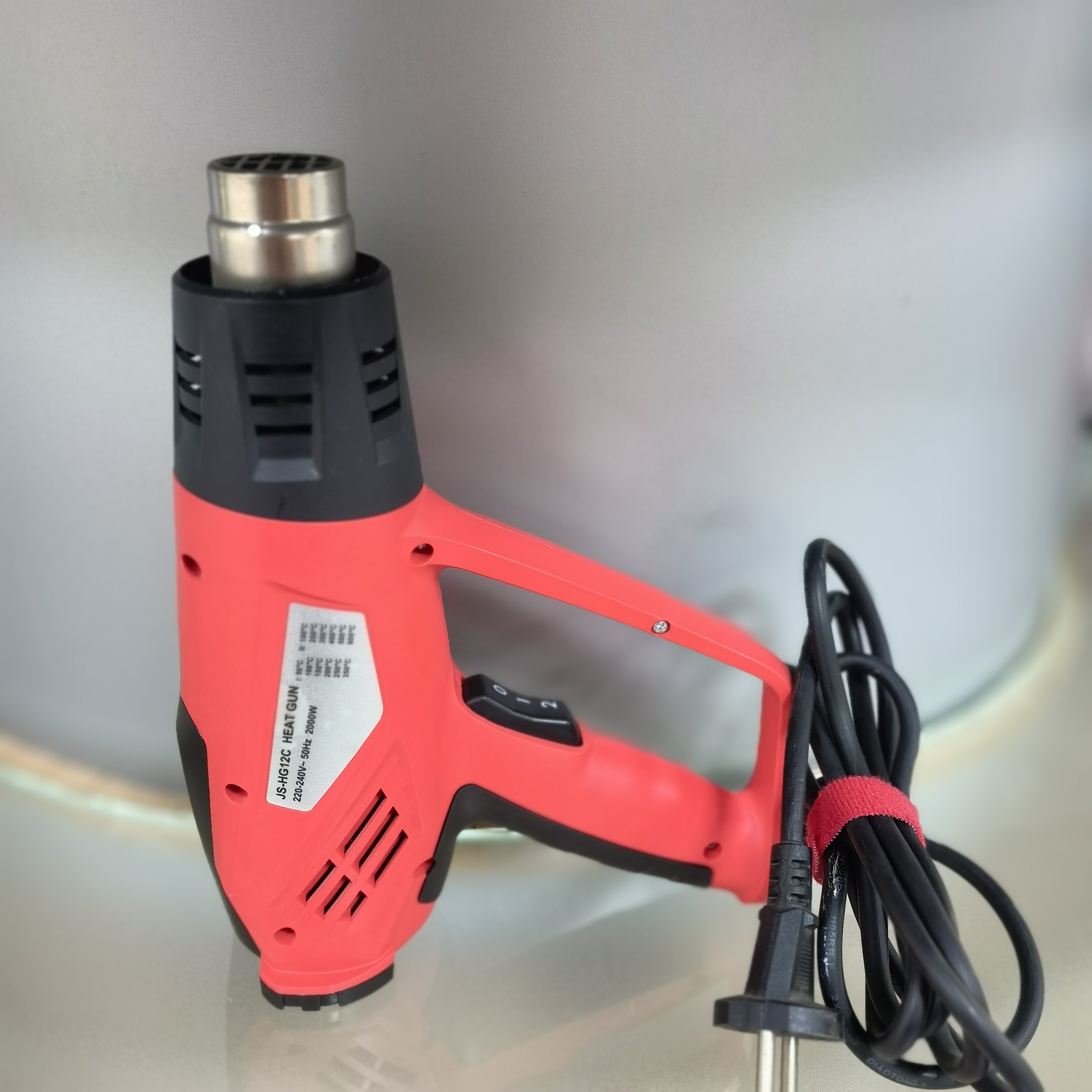 JS-HG12C 2000W Hot sale Plastic Case With Car Wrapping Tools Hot Air Blower Gun Electric Heat Gun