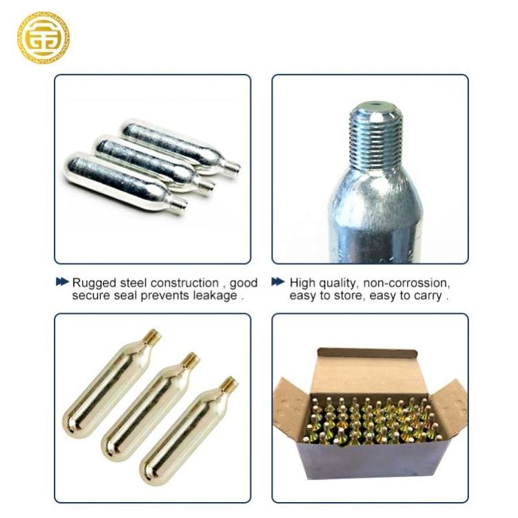 8g Threaded Co2 Canister Co2 8g Cartridge 33g Co2 Gas Cylinder