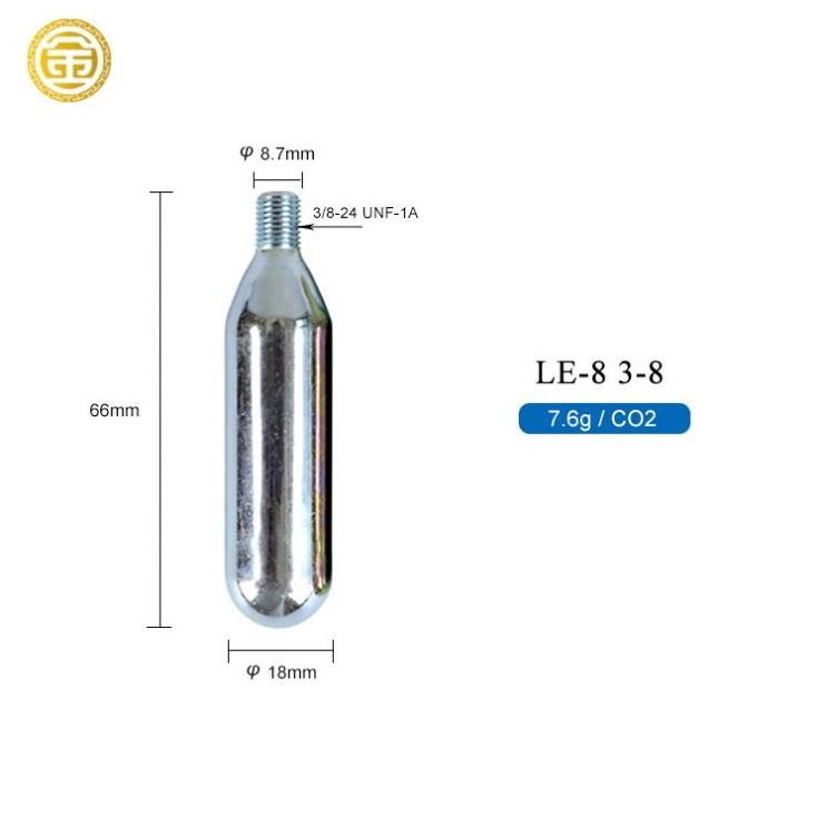 8g Threaded Co2 Canister Co2 8g Cartridge 33g Co2 Gas Cylinder