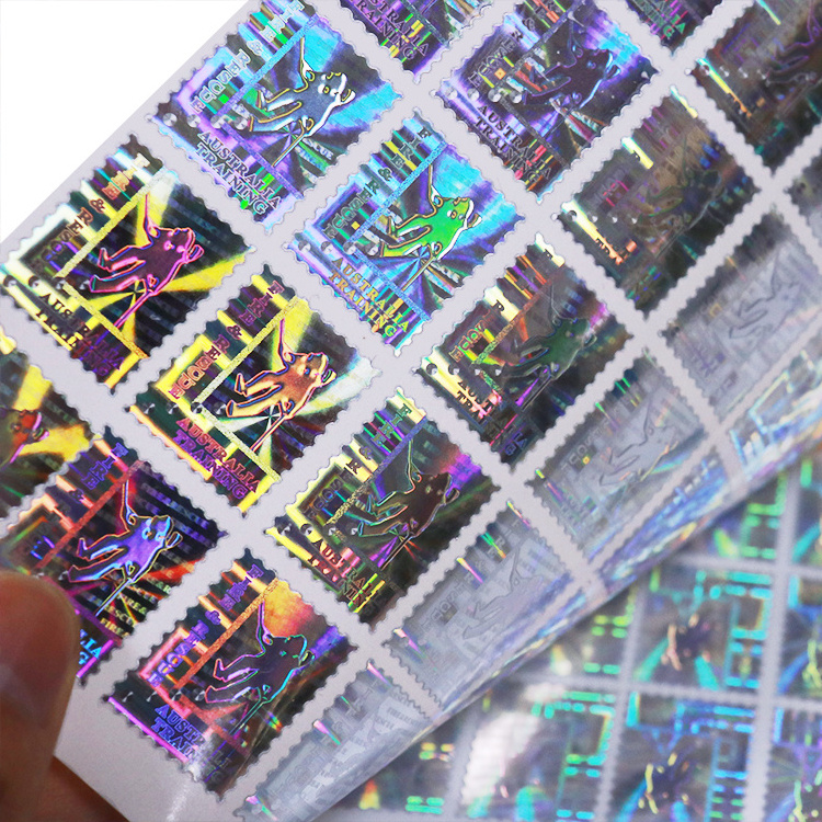 Wholesale Custom Printing 3d Holographic Decorative Stickers Seal Overlay Anti-fake QR Code Logo Label