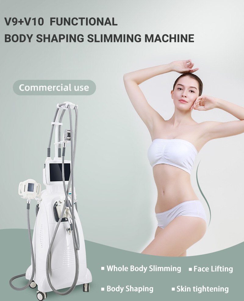 Best Sale V10 Vela body shaping +V9 Vela shaper 3 +Cavitation + Rf+Vacuum Roller +Laser Slimming Machine Factory Price