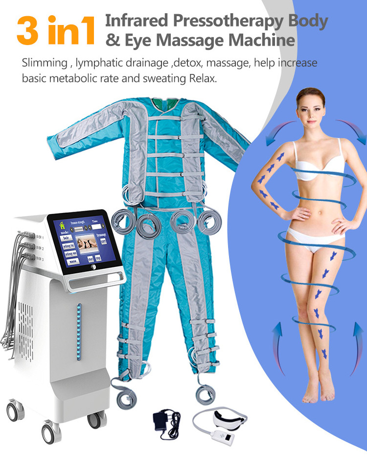 Factory wholesale! Newest 24 cells air pressure far infrared pressotherapy lymphatic drainage machine