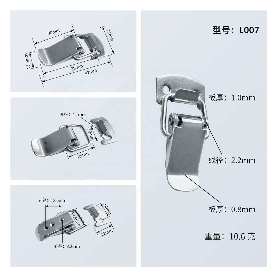 Stainless steel adjustable toggle latch lock in clamps For Toolbox