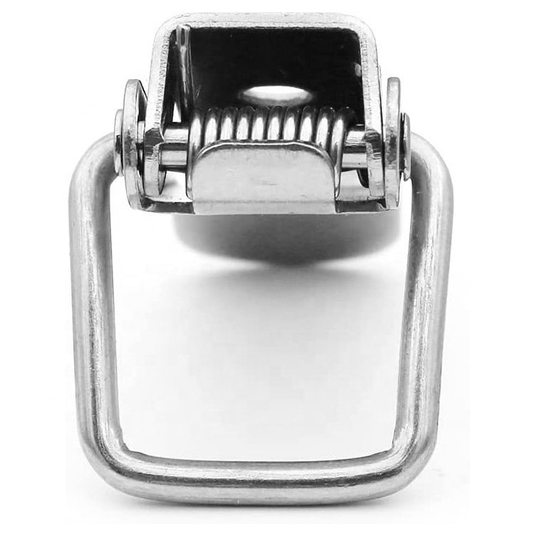 silver catch hasp clamp clip stainless steel lock spring loaded toggle latch for cabinet wooden case box