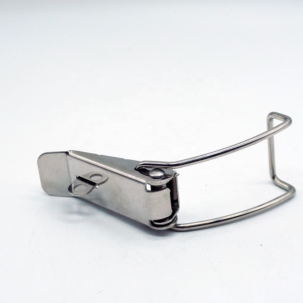 Factory directly Hook buckle SS304 Steel spring loaded Toggle Latch clamp hasp for locking cabinet box Insulation Case