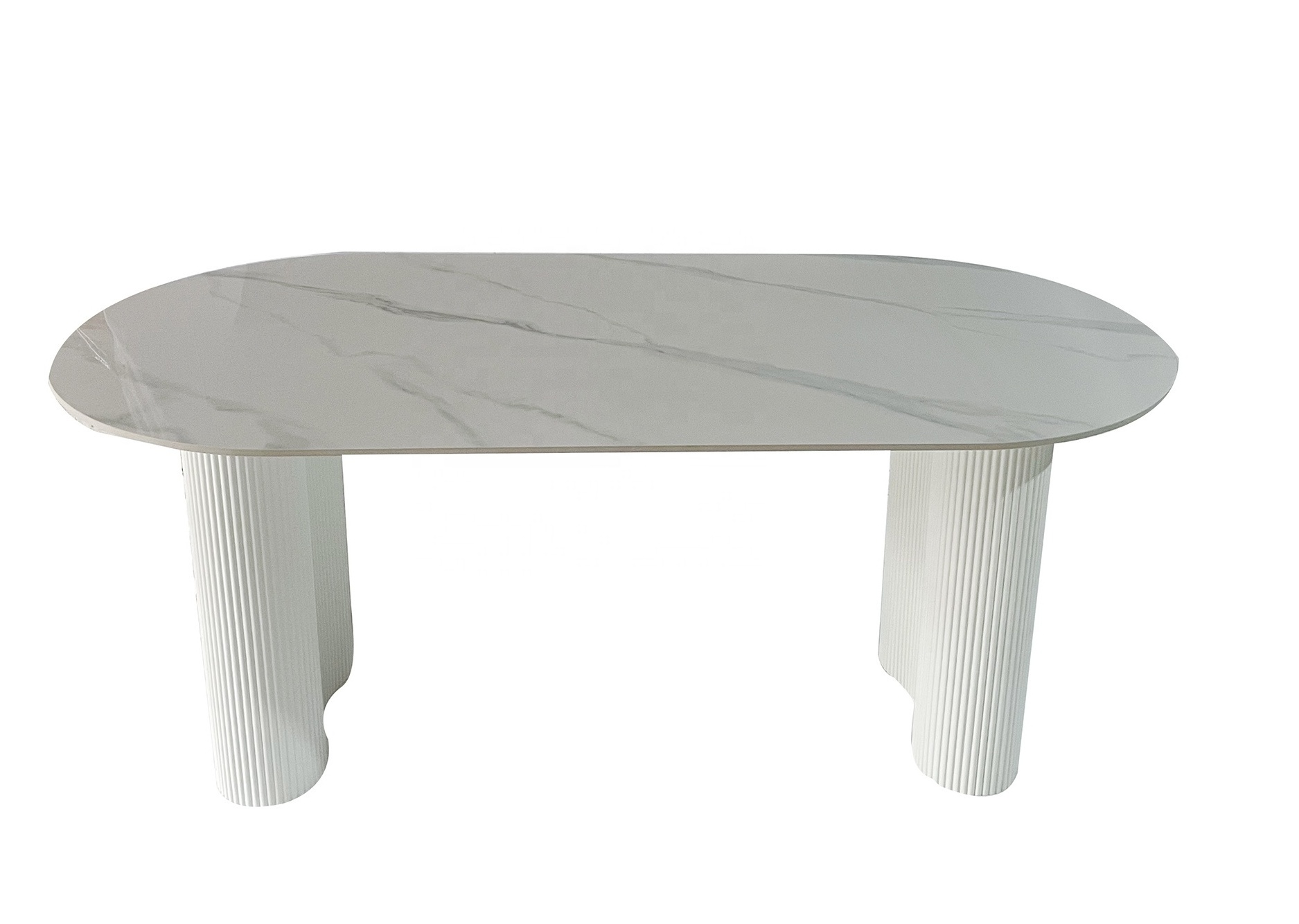 Factory hot sale Sintered stone Top dining set modern Dining Oval Table