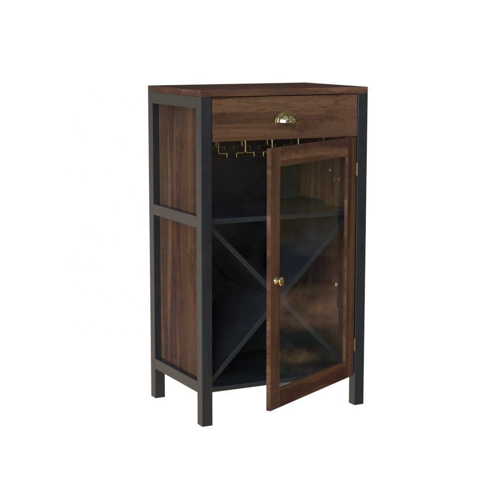 Rosewood Furniture Hand Carve Solid Display Wood Bookcase Showcase Wine Glass Cabinet