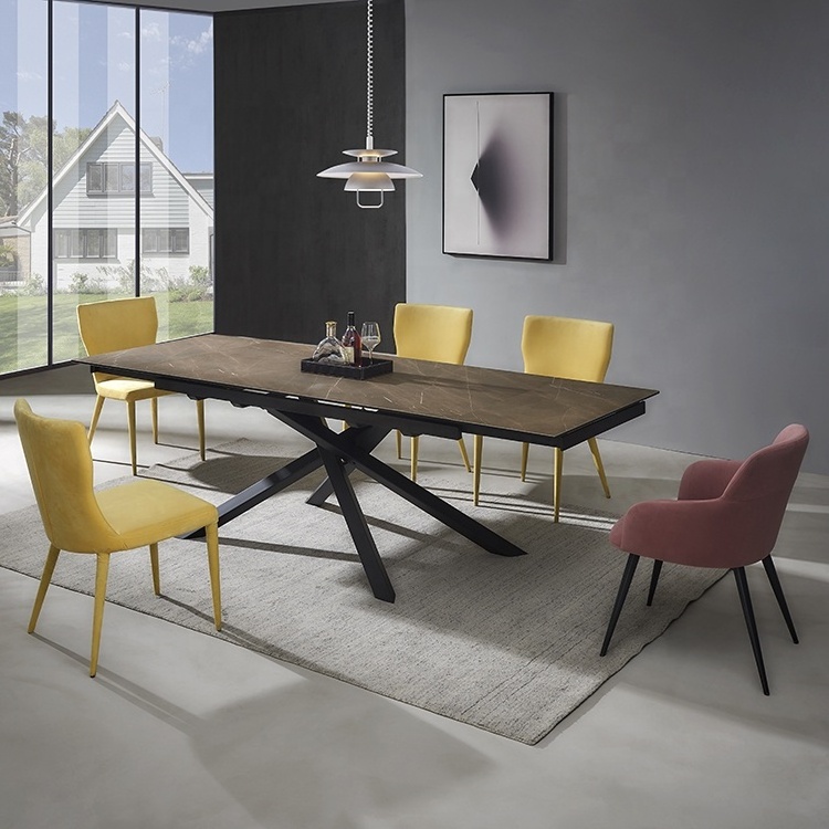 Jinsong Wholesale Folding Extendable Extra Large Dining Table with Chair