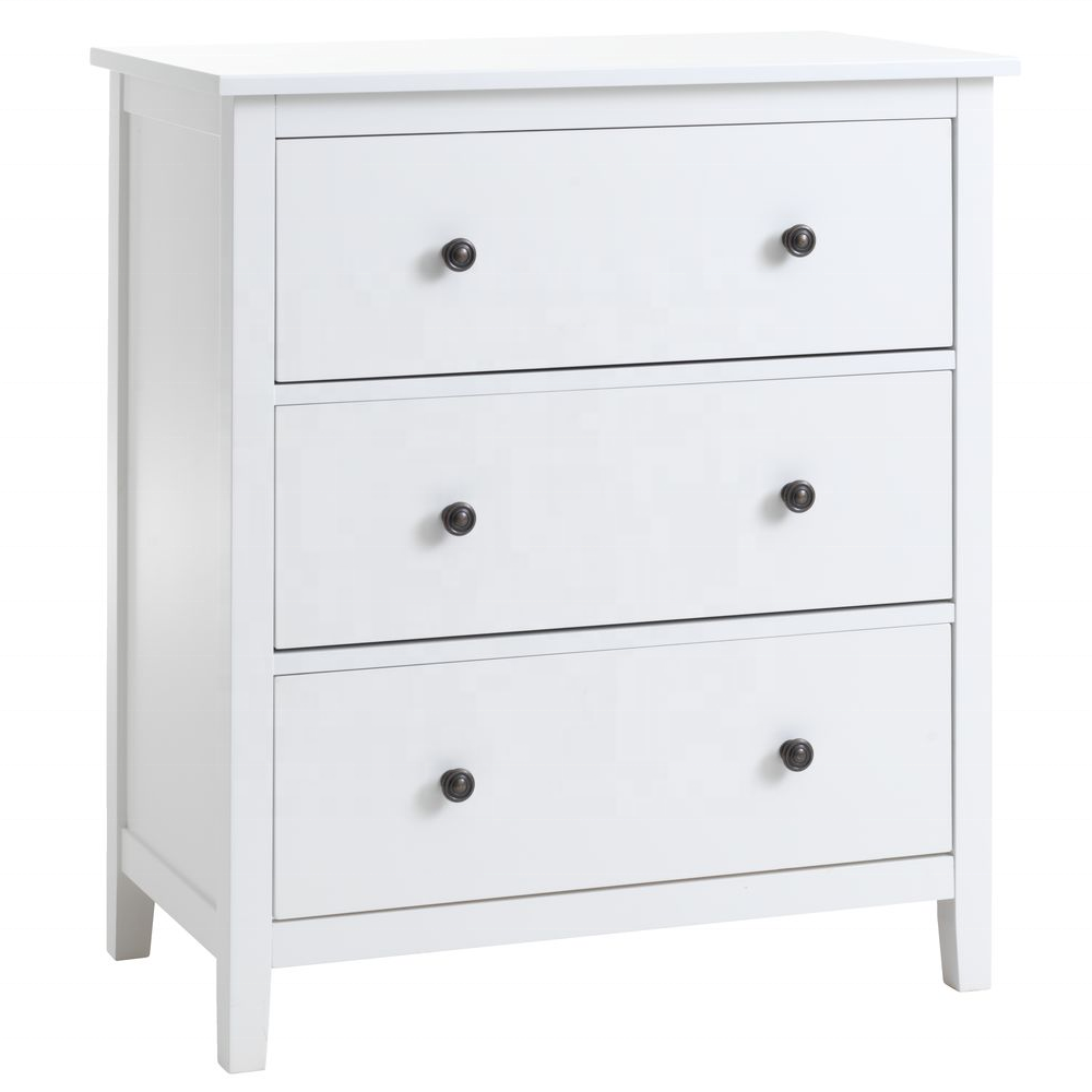 Jinsong New Design Solid Wood With Painting Multi-layer White Dresses Storage Chest Classics Fashion Drawer Cabinet