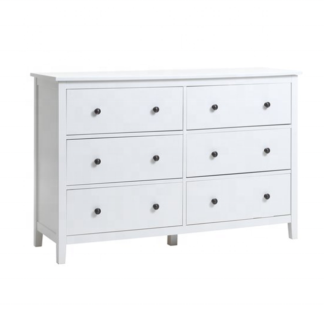 Jinsong New Design Solid Wood With Painting Multi-layer White Dresses Storage Chest Classics Fashion Drawer Cabinet