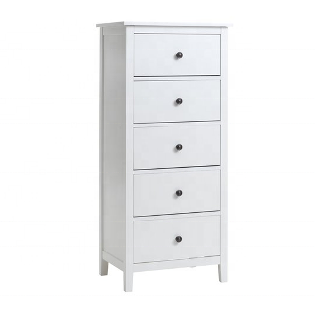 Jinsong New Design Solid Wood With Painting Multi-layer White Dresses Storage Chest Classics Fashion Drawer Cabinet